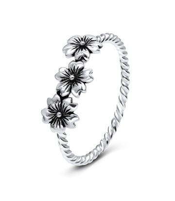 Unique Flowers Silver Ring NSR-3264